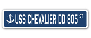 USS Chevalier Dd 805 Street Vinyl Decal Sticker