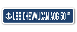 USS Chewaucan Aog 50 Street Vinyl Decal Sticker