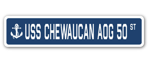 USS Chewaucan Aog 50 Street Vinyl Decal Sticker