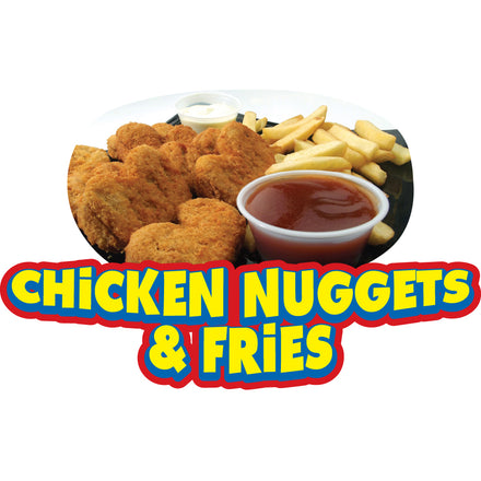 Chicken Nuggets & Fries Die Cut Decal