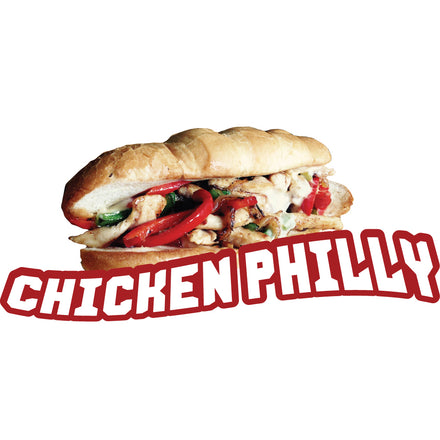 Chicken Philly Die Cut Decal