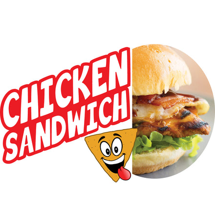 Chicken Sandwich Die Cut Decal