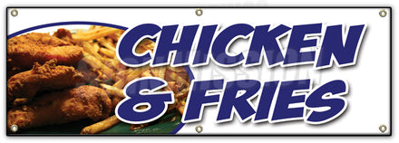 Chicken & French Fries Banner
