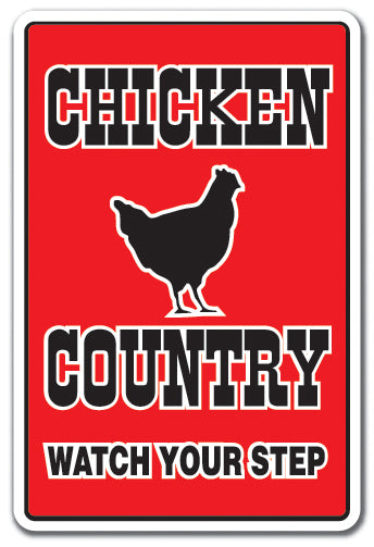 Chicken Country Vinyl Decal Sticker