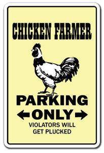 Chicken Farmer Street Vinyl Decal Sticker