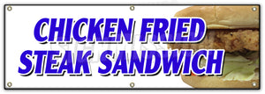 Chicken Fried Steak Sand Banner
