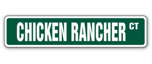 Chicken Rancher Street Vinyl Decal Sticker