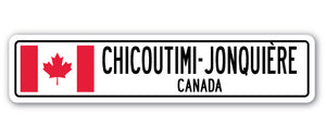 Chicoutimi-jonquiere, Canada Street Vinyl Decal Sticker