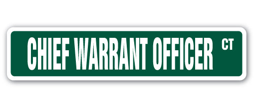 Chief Warrant Officer Street Vinyl Decal Sticker