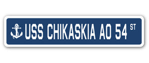 USS Chikaskia Ao 54 Street Vinyl Decal Sticker