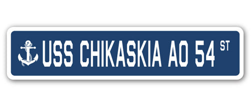 USS Chikaskia Ao 54 Street Vinyl Decal Sticker