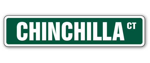 Chinchilla Street Vinyl Decal Sticker