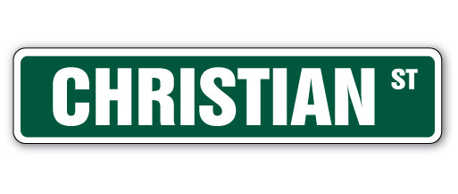 Christian Street Vinyl Decal Sticker