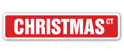 Christmas Street Vinyl Decal Sticker