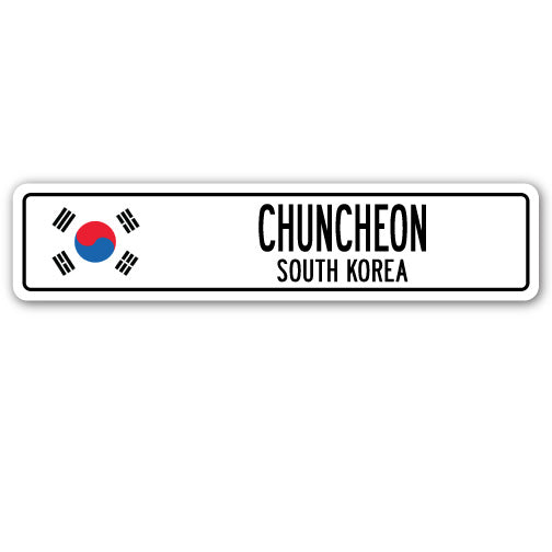 CHUNCHEON, SOUTH KOREA Street Sign