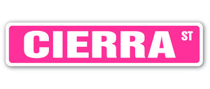 Cierra Street Vinyl Decal Sticker