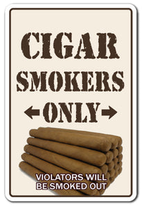 Cigar Lovers Street Vinyl Decal Sticker