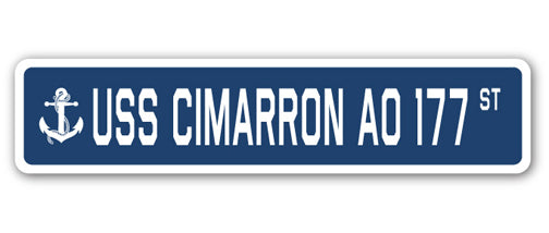 USS Cimarron Ao 177 Street Vinyl Decal Sticker