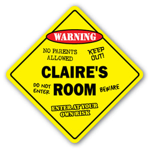 Claire's Room Vinyl Decal Sticker