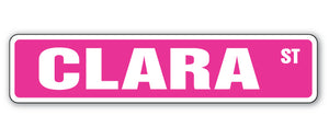 Clara Street Vinyl Decal Sticker