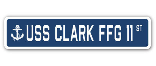 USS Clark Ffg 11 Street Vinyl Decal Sticker