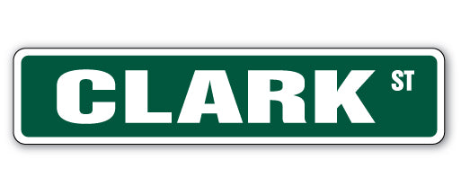 CLARK Street Sign