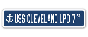 USS Cleveland Lpd 7 Street Vinyl Decal Sticker