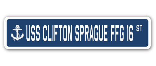 USS Clifton Sprague Ffg 16 Street Vinyl Decal Sticker