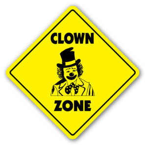 Clown Zone Vinyl Decal Sticker