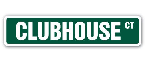 Clubhouse Street Vinyl Decal Sticker