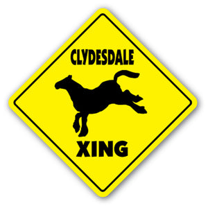 Clydesdale Crossing Vinyl Decal Sticker