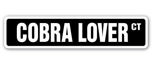 Cobra Lover Street Vinyl Decal Sticker