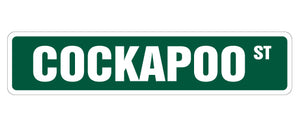 Cockapoo Street Vinyl Decal Sticker