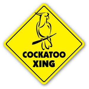 Cockatoo Crossing Vinyl Decal Sticker