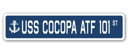 USS COCOPA ATF 101 Street Sign