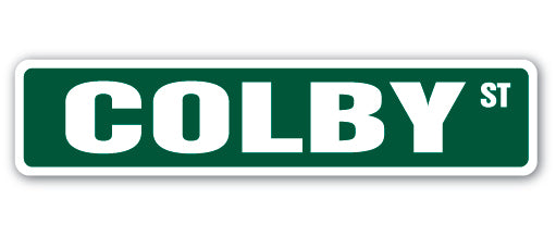 COLBY Street Sign