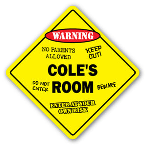 Cole's Room Vinyl Decal Sticker
