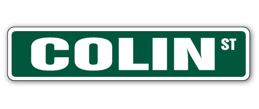 COLIN Street Sign