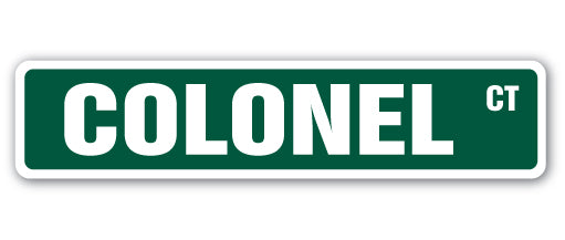 Colonel Street Vinyl Decal Sticker