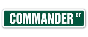 Commander Street Vinyl Decal Sticker