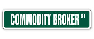 Commodity Broker Street Vinyl Decal Sticker