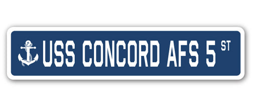 USS Concord Afs 5 Street Vinyl Decal Sticker