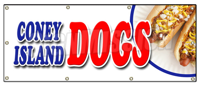 Coney Island Dogs Banner