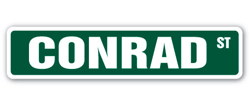 CONRAD Street Sign