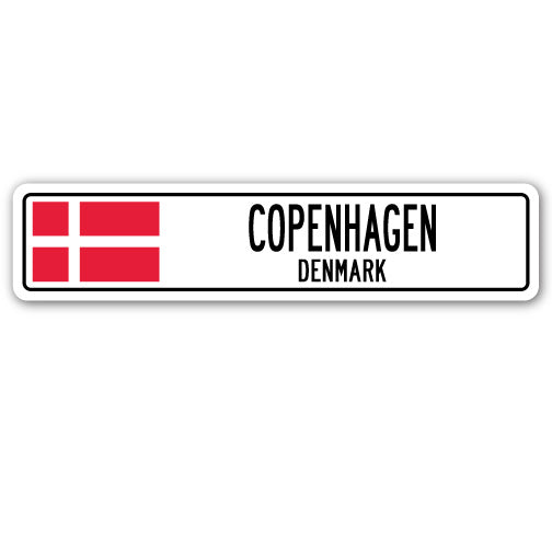 Copenhagen, Denmark Street Vinyl Decal Sticker