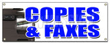 Copies & Faxes Banner