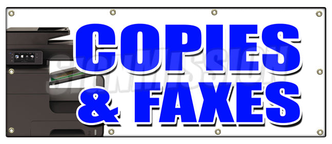 Copies & Faxes Banner