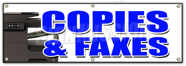 Copies & Faxes Banner