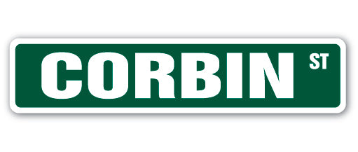 CORBIN Street Sign