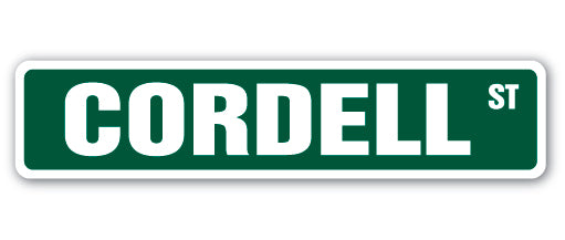 CORDELL Street Sign